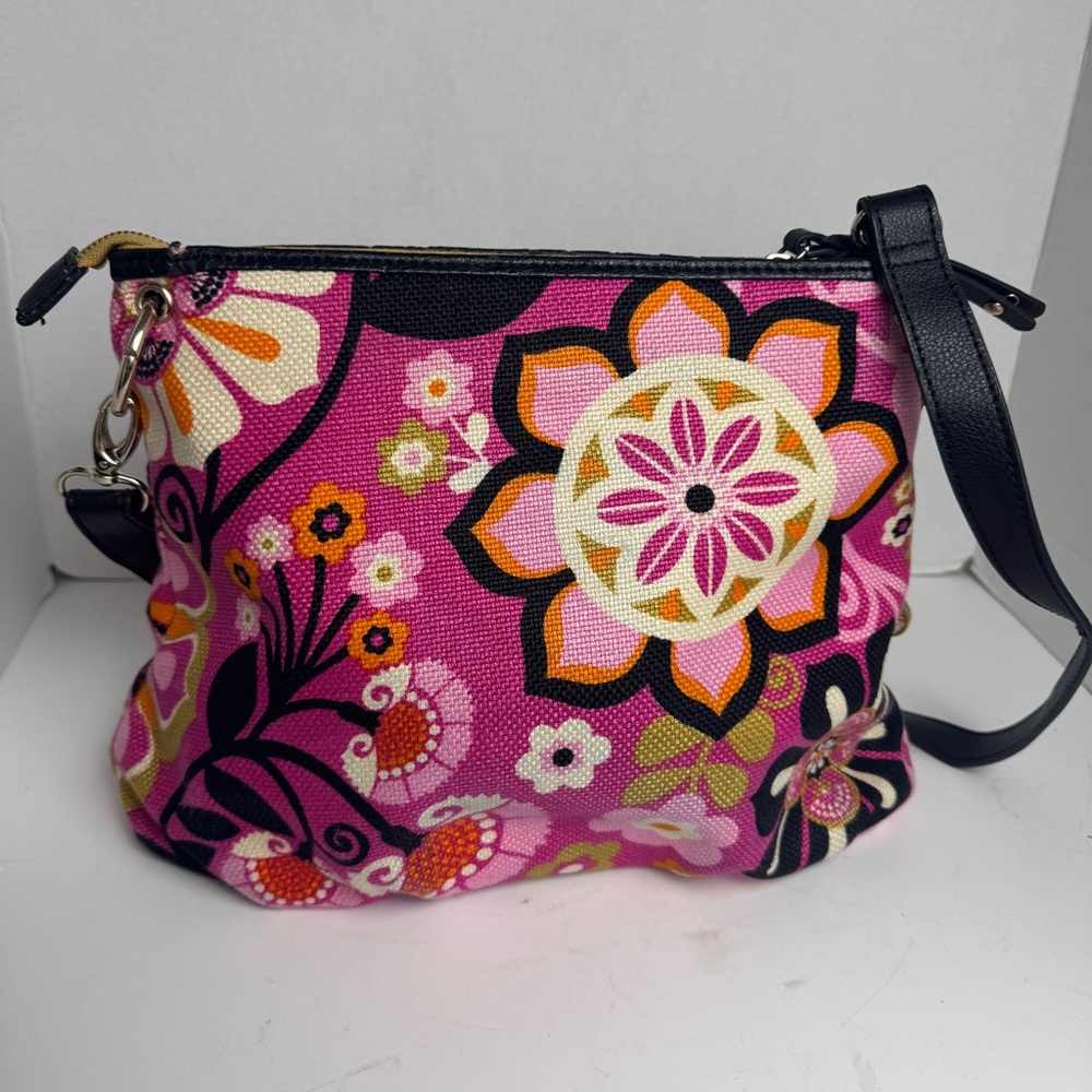 Spartina 449 Handbag Purse pleated Floral Hipster - Picture 13 of 16